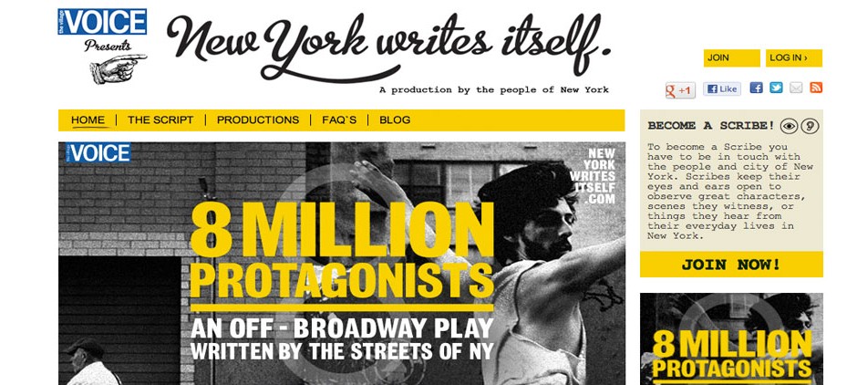 The crowdsourced material has spawned a broadway play